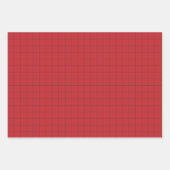 Rote Herzklopfe, Pom Poms, Megaphone Muster Geschenkpapier Set (Vorderseite 2)