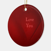 Rote Herzklopfen Ornament (Links)