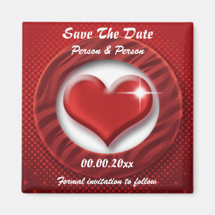 Rote Herzschablonenmagneten - kundengerecht Magnet
