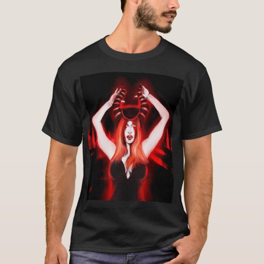 Rote Hexe T-Shirt (Vorderseite)