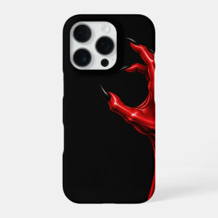 Rote Hexenkrallen-Gothic-Handyhülle iPhone 16 Pro Hülle