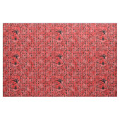 Rote Hieroglyphen Stoff (Fat Quarter (45,7 x 55,9 cm))