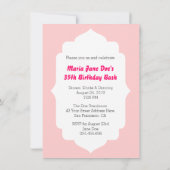 Rote High Heels Stiletto Mode GeburtstagEinladung Einladung (Rückseite)