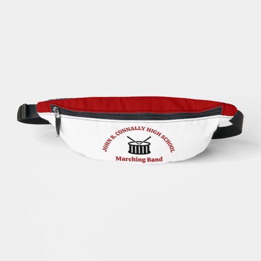 Rote High School Marching Band Personalisiert Bauchtasche (Vorderseite)