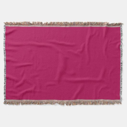 Rote Himbeere, Farbe | Classic | elegant Decke (Vorderseite)