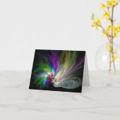 Rote Himbeere, weiße Blankenkarte Karte (Gelbe Blume)