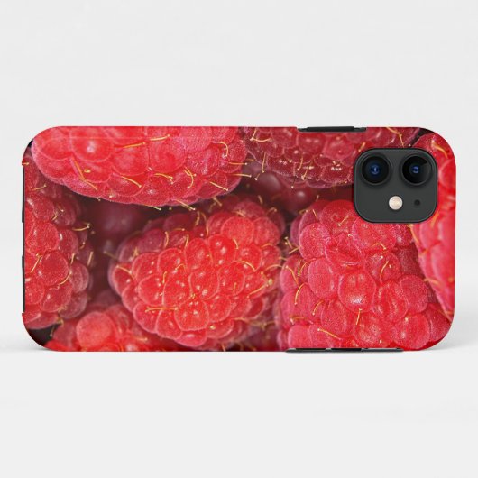 Rote Himbeeren Case-Mate iPhone Hülle (Rückseite (Horizontal))