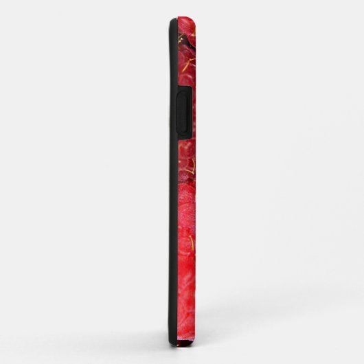 Rote Himbeeren Case-Mate iPhone Hülle (Hinten/Rechts)