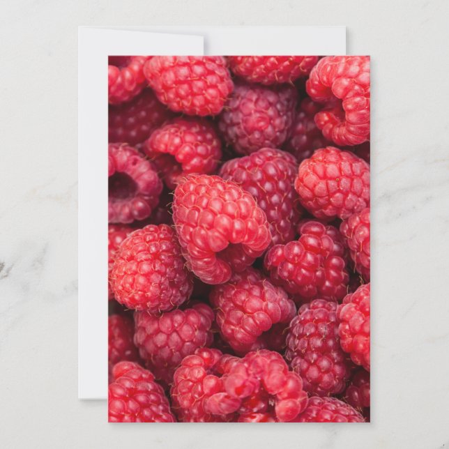 Rote Himbeeren, frisch (Vorderseite)