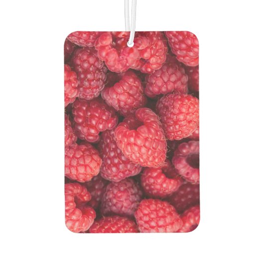 Rote Himbeeren, frisch Autolufterfrischer (Rückseite)