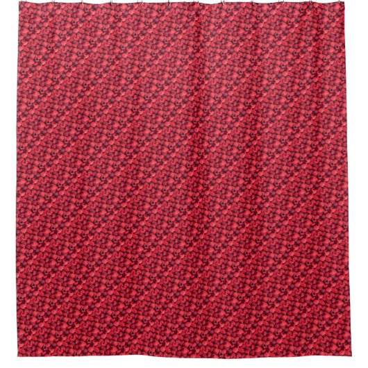 Rote Himbeeren, frisch Duschvorhang (Vorderseite)