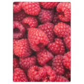 Rote Himbeeren, frisch Klemmbrett (Rückseite)