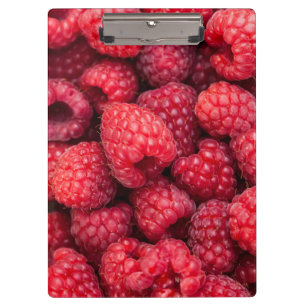 Rote Himbeeren, frisch Klemmbrett