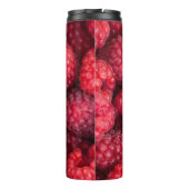 Rote Himbeeren, frisch Thermosbecher (Rückseite)