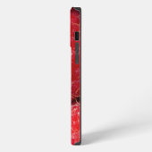 Rote Himbeeren iPhone Hülle (Linke Seite)