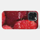 Rote Himbeeren iPhone Hülle (Rückseite (Horizontal))