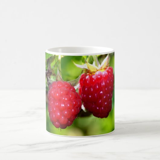 Rote Himbeeren Kaffeetasse (Mittel)
