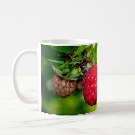 Rote Himbeeren Kaffeetasse (Links)