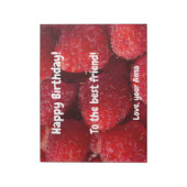 Rote Himbeeren Notizblock (Rotiert)