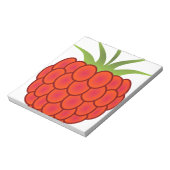 Rote Himbeerlinie Kunst Notizblock (Rotiert)