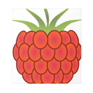 Rote Himbeerlinie Kunst Notizblock