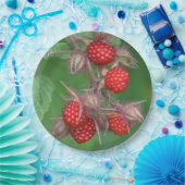 Rote Himbeerpapierplatte Pappteller (Party)