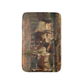 Rote Hirsche im Autumnalwald Badematte (Vorderseite Vertikal)