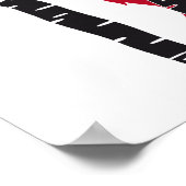 Rote Hirsche im Birkenwald Poster (Ecke)