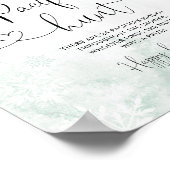 Rote Hirsche Schneeflocken Schnuller Jagd Poster (Ecke)