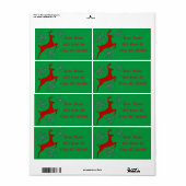 Rote Hirschschschneeflocken springen Thunder_Cove (Vorne)