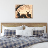 Rote Hirschstäbchen Gestohlene Leinwand (Insitu (Schlafzimmer))