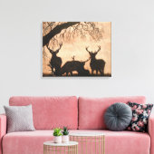 Rote Hirschstäbchen Gestohlene Leinwand (Insitu (Wohnzimmer))