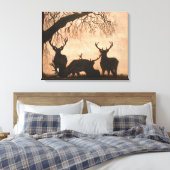 Rote Hirschstäbchen Gestohlene Leinwand (Insitu (Schlafzimmer))