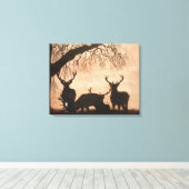 Rote Hirschstäbchen Gestohlene Leinwand (Insitu (Holzboden))