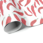 Rote Hitzefrost Geschenkpapier (Rolleneckpunkt)