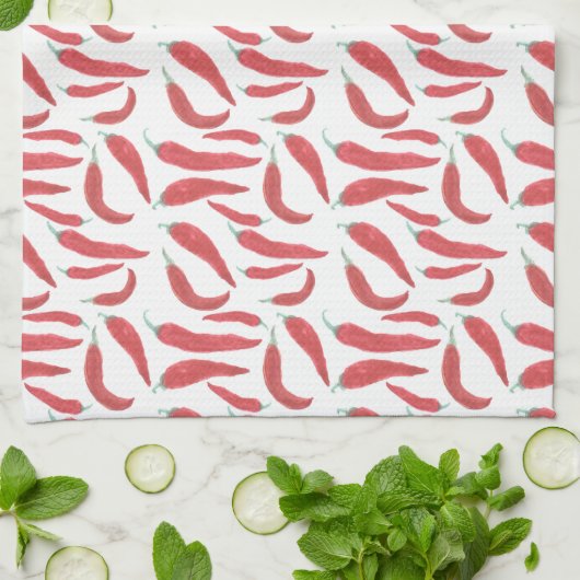 Rote Hitzefrost Handtuch (Gefaltet)