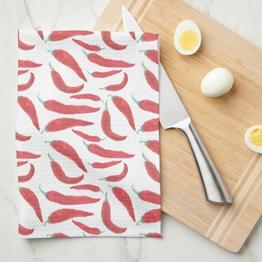 Rote Hitzefrost Handtuch (Viertel Falte)