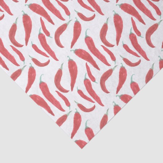 Rote Hitzefrost Seidenpapier (Ausschnitt)