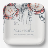 Rote Hochzeit der Marine Pappteller (Vorderseite)