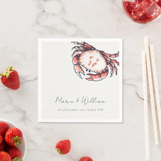 Rote Hochzeit der Marine Serviette (Beispiel)