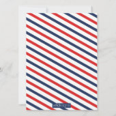 Rote Hochzeit Einladung Postdienst (Rückseite)