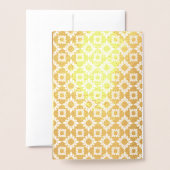 Rote Hochzeit - Einladung von Gold Foil Floral Fot (Rückseite mit Umschlag)