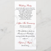 Rote Hochzeit Programm (Rückseite)