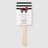 Rote Hochzeitsfeier Fächer (Vorderseite)