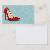 ROTE HÖHLENSCHUHE SCHUHE GESCHÄFTSKARTEN VISITENKARTE (Vorne/Hinten)