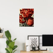 Rote Holländische Tulpen Poster (Heimbüro)