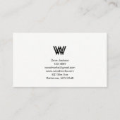 Rote hölzerne Visitenkarte (Rückseite)