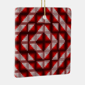 Rote Holzhütte Quilt Ornament (Rechts)