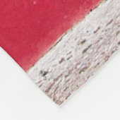 ROTE HOLZTÜR FLEECEDECKE (Ecke)
