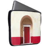 ROTE HOLZTÜR LAPTOPSCHUTZHÜLLE (Vorne Rechts)